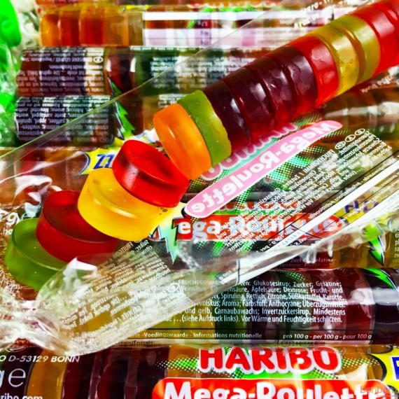 Mega roulettes citriques Haribo