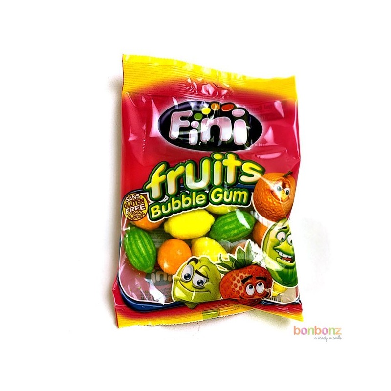 chewing gum, bubble gum en forme fruits, bonbons fini, bonbons fruit