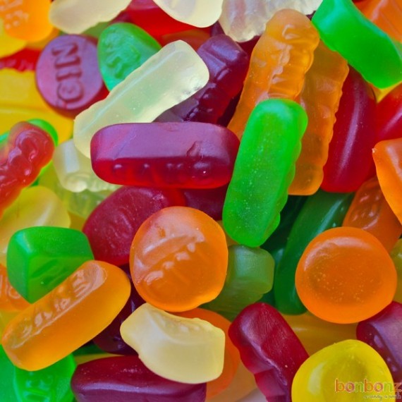 Bonbons traditionnels anglais aux fruits, Wine Gum de Astra Sweets !