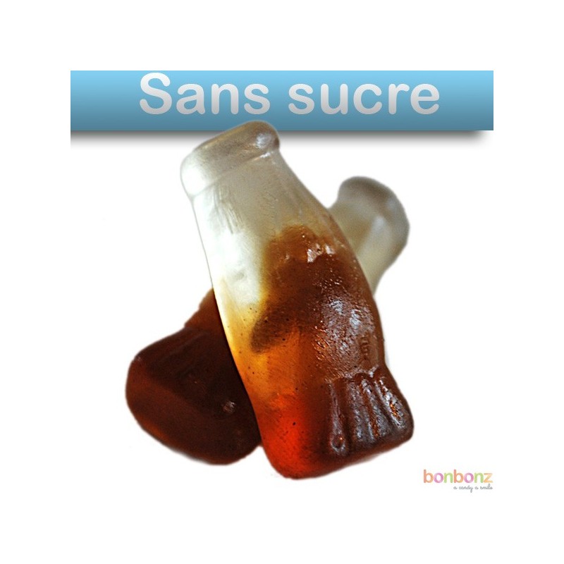 Bouteille cola sans sucre - Bonbon gélifié - Frisia - 100g