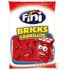 Bricks Ladrillos (briques fraises lisses) - 90 gr - Bonbons FINI