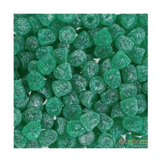 Gommes vertes à la menthe, bonbons  Joris - 1Kg