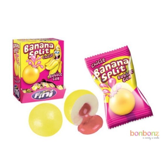 Chewing gum Banana Split - Bonbons Fini - 200p - 1Kg