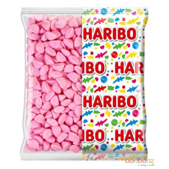 Bonbons Pink Tagada Haribo, guimauves acidulées roses, sucre