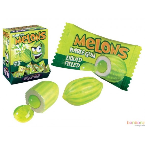 Bubble Gum Melons Fini - bonbons sans gluten - confiserie verte