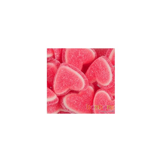 Coeur tricolore - bonbons, gommes tendres à la fraise
