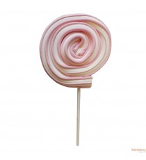 Sucette guimauve/marshmallow rose - Lollywood Roller Pop rose - 80g (SUR COMMANDE)