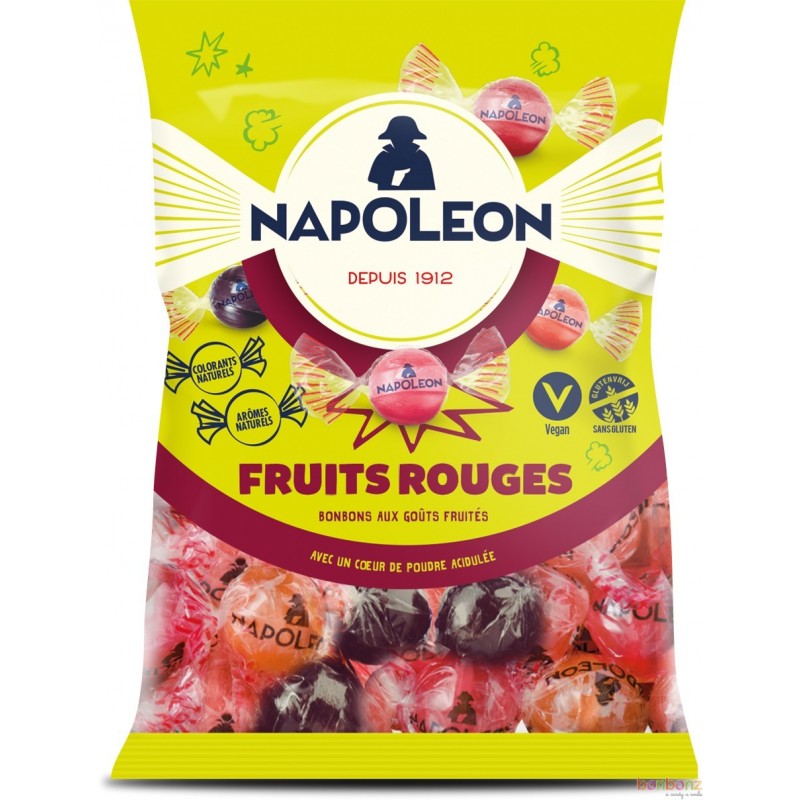 Bonbons citriques Napoléon aux fruits rouges, la petite boule aux fruits