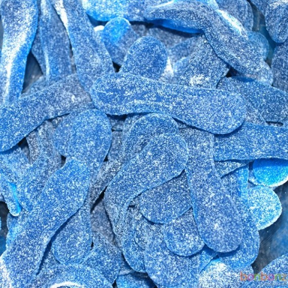 Langues citriques bleues, bonbons Astra, confiserie, framboise