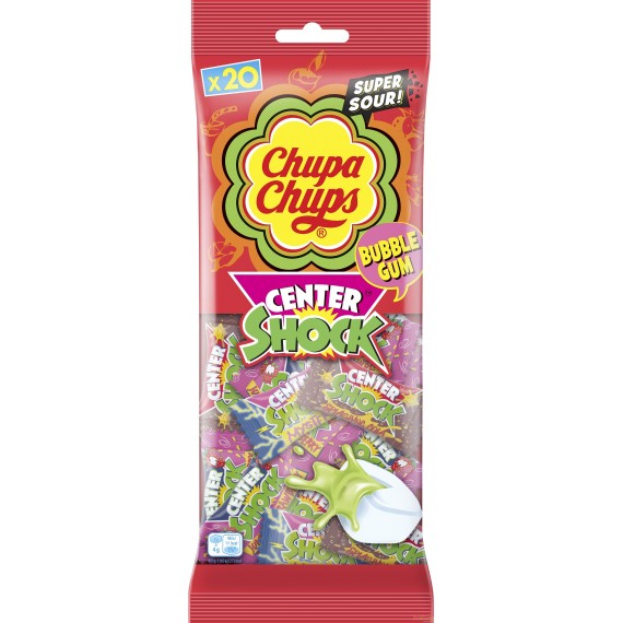 Chupa Chups bubblegum center shock - 80gr