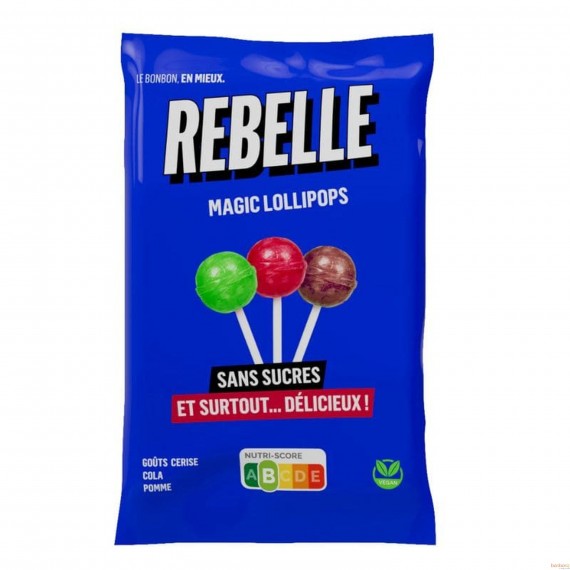 Rebelle mix sucettes sans sucres - 48 gr