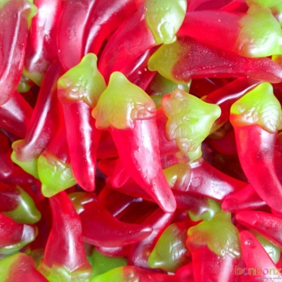 Bonbons piquants en forme de piments rouges - confiserie Fini