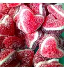 Coeur tricolore - bonbons, gommes tendres à la fraise