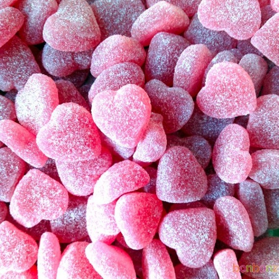 Coeur sucré rouge à la framboise - bonbons Haribo