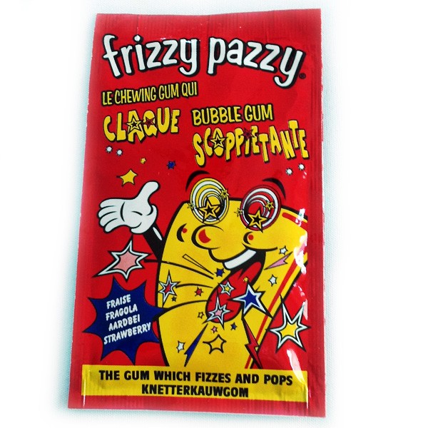 Frizzy Pazzy à la fraise, le chewing gum que explose en bouche