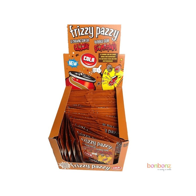 Les Bonbons de Mandy - Chewing-Gum - Frizzy Pazzy Fraise x 50 Unités